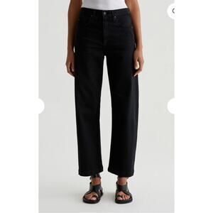 AG DENIM NWT Hattie High Rise Barrel Jean in 7 Years Vintage Onyx // 24